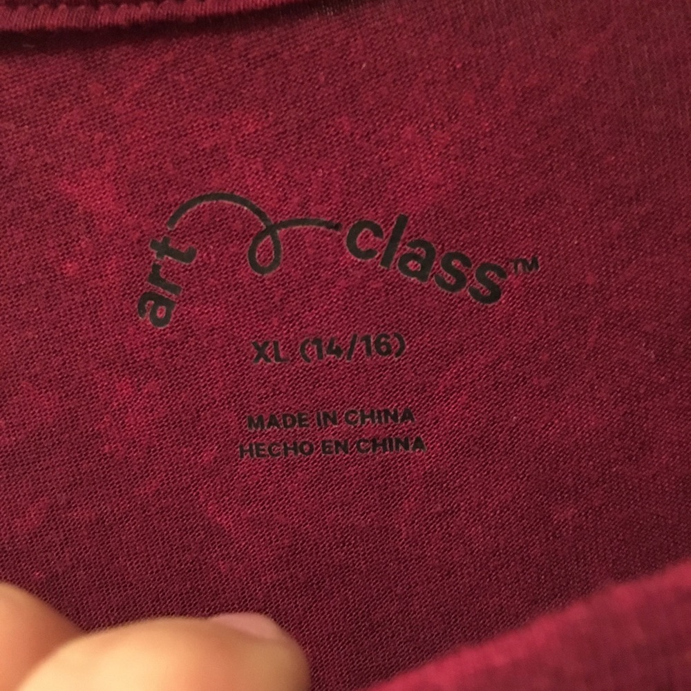 Short sleeve super soft top (crimson)